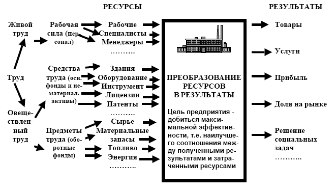 Предприятие как система открытого типа